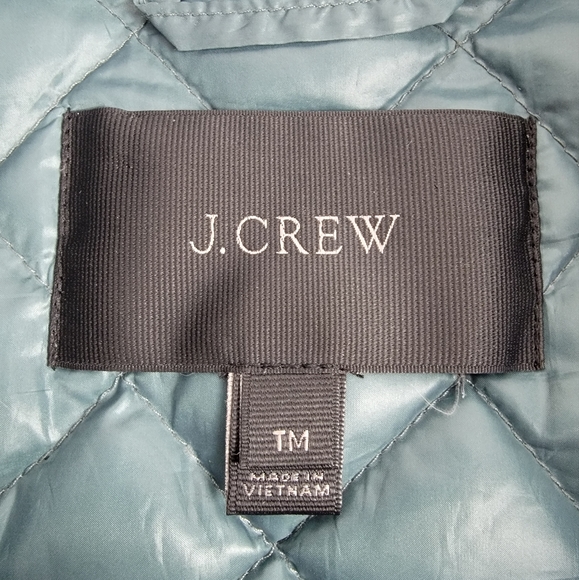 J. Crew Shiny Downtown Field Quilted Down-Filled Jacket - Picture 9 of 12